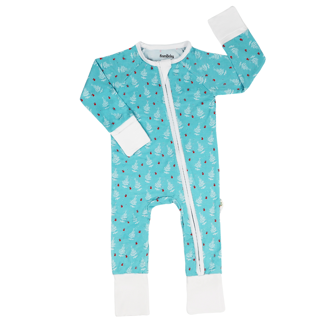 Overall Romper, The Holiday Collection - NATIVE CHRISTMAS TREE