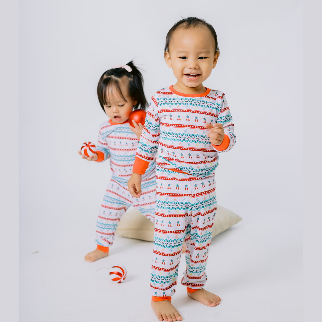 Long sleeves Pajama set, The Holiday Collection - FAIR ISLE PAROL