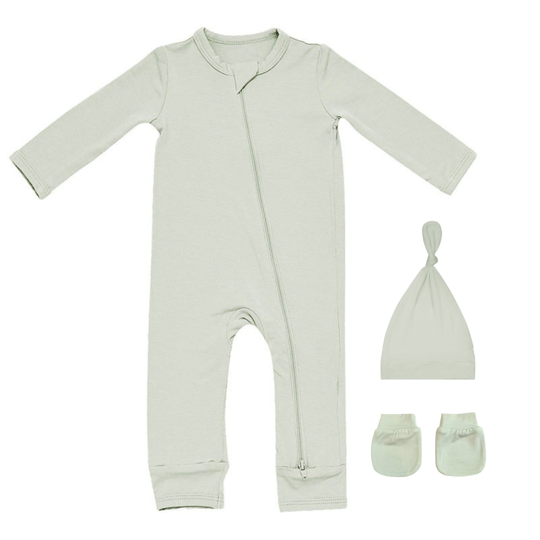 3pc Newborn set, Tea Green