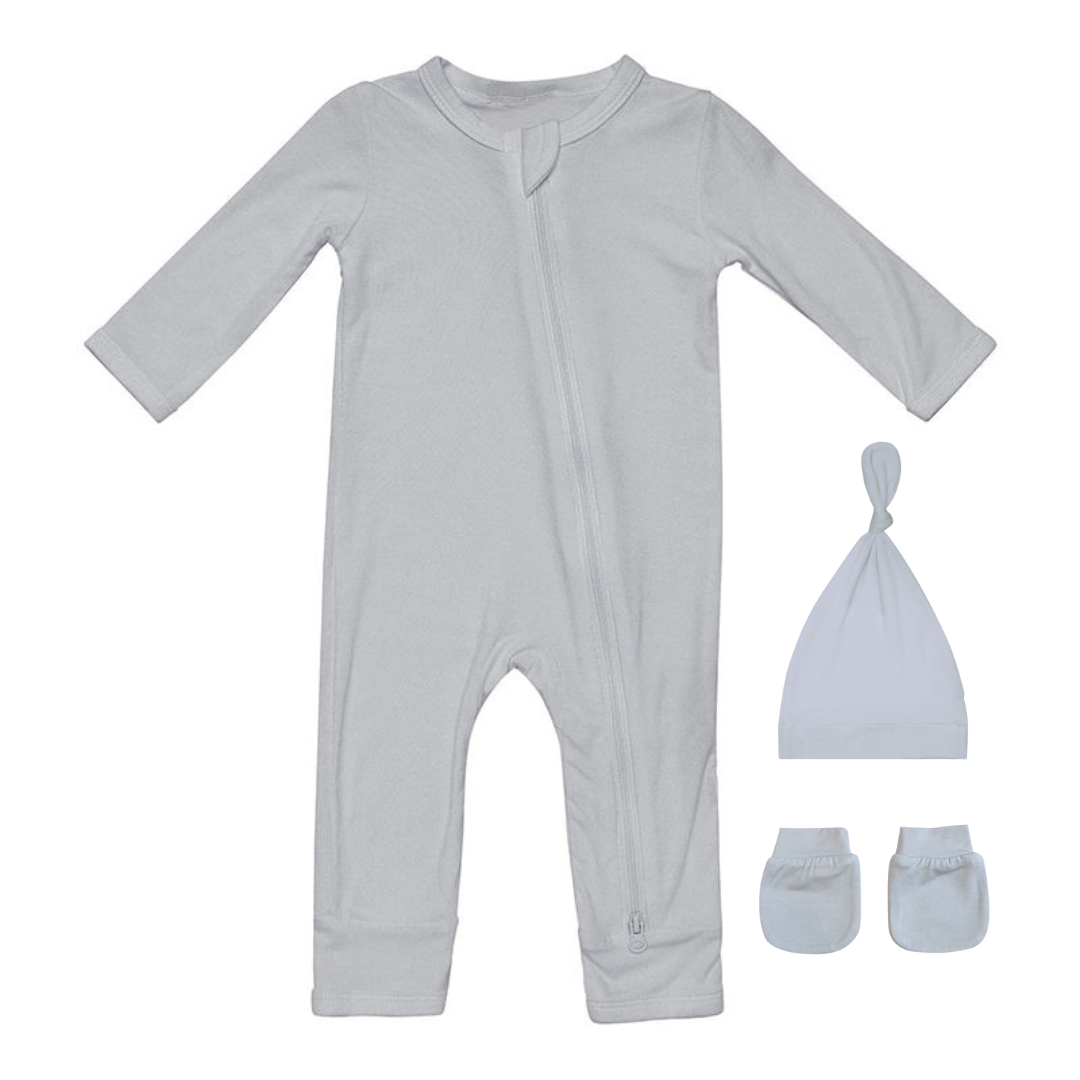 3pc Newborn set, Fog Gray