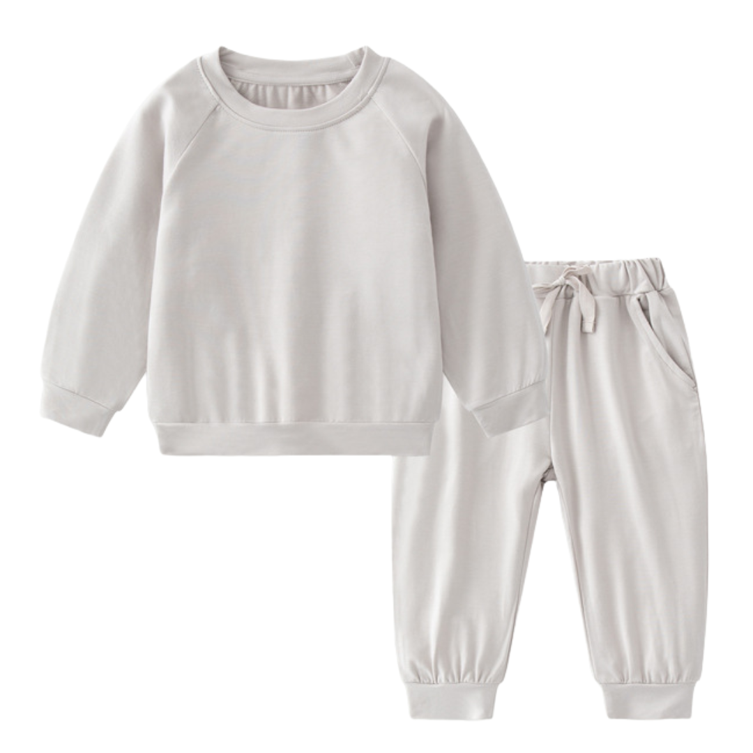 Sweatshirt Set, Mushroom Gray