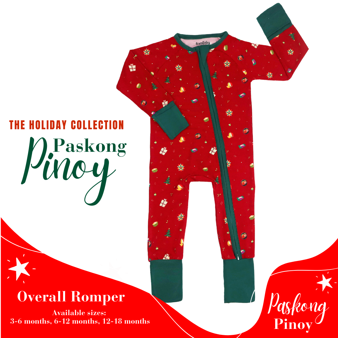 Overall Romper, The Holiday Collection - PASKONG PINOY