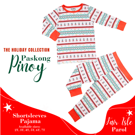 Long sleeves Pajama set, The Holiday Collection - FAIR ISLE PAROL
