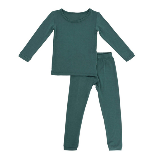 Long sleeves Pajama Set, Emerald Green