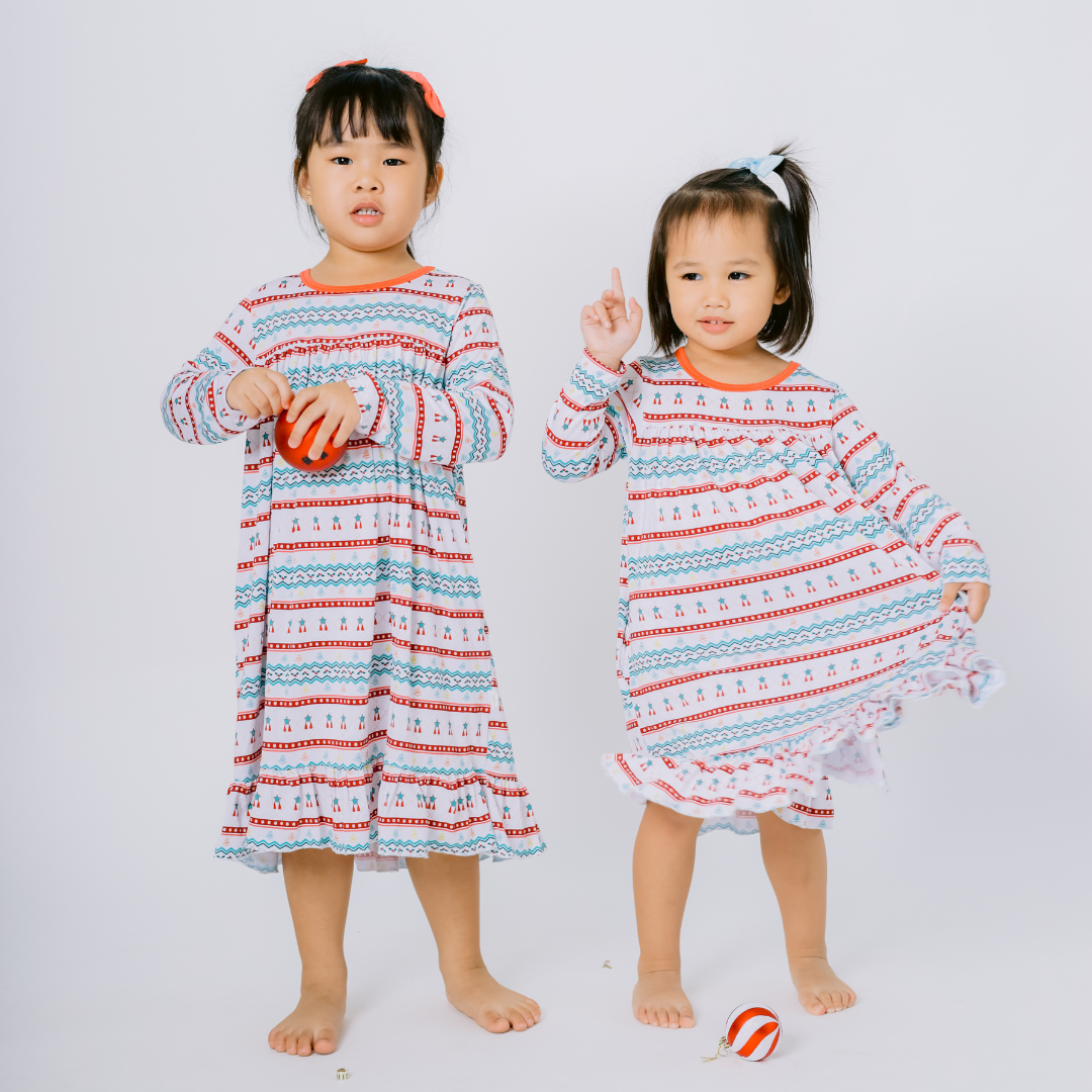 Nightie Dress, The Holiday Collection - FAIR ISLE PAROL